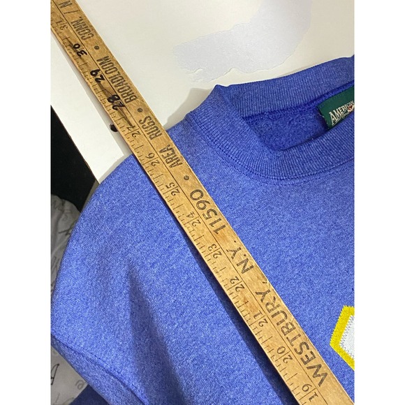 American Eagle YALE University Sweatshirt Large VTG 90s Sun Faded Crewneck - Picture 4 of 12